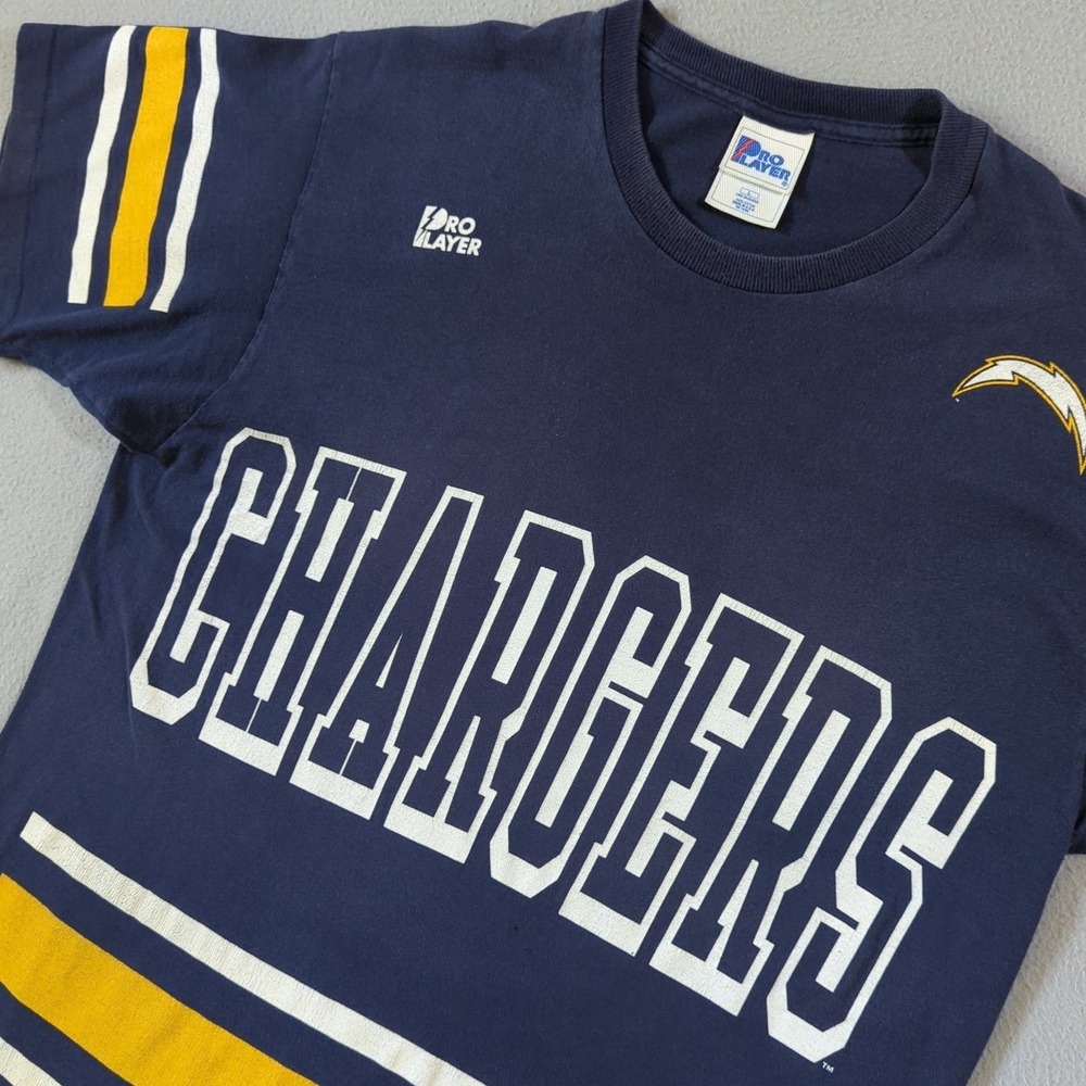 Pro Player San Diego Chargers T-Shirt Mens L Navy 1996 NFL Vintage USA Made
